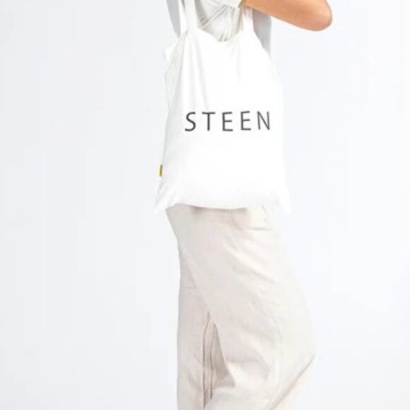 Luxury Bamboo Tote Bag - White - Picture 2 of 2